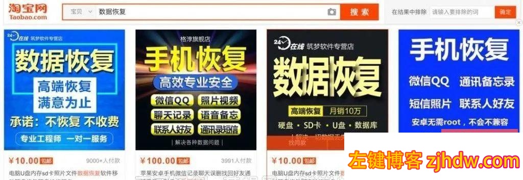 空手套白狼项目之数据恢复，月入三万+