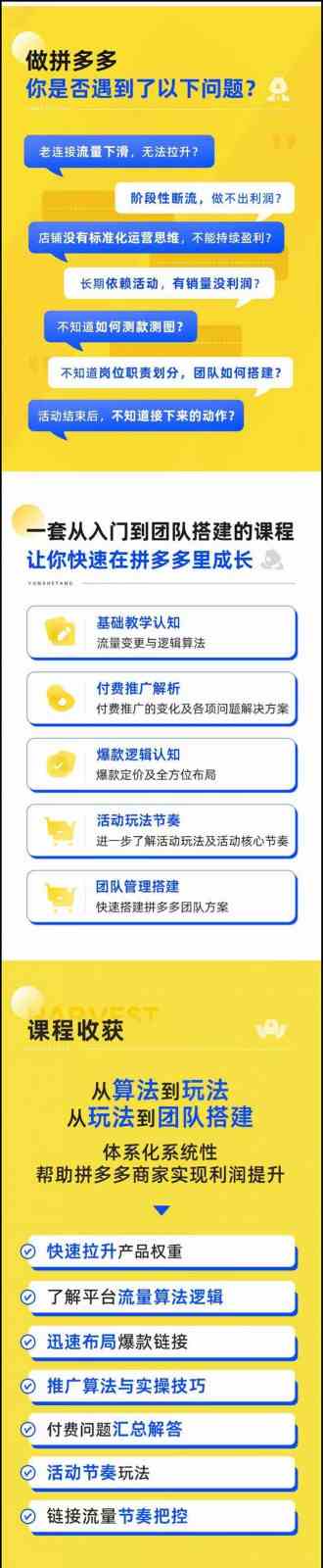 拼多多进阶课：极限拉升/盈利突破：从算法到玩法 从玩法到团队搭建（18节）-  -