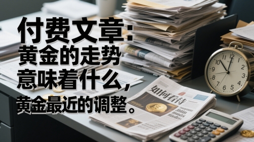 付费文章:黄金的走势意味着什么,如何看待黄金最近的调整 – 左键博客