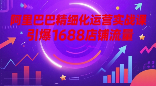 阿里巴巴精细化运营实战课，引爆1688店铺流量 &#8211; 左键博客