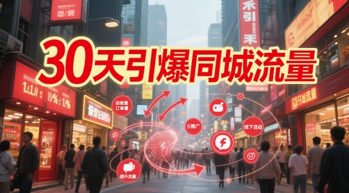 30天引爆同城流量：团购篇 认知篇 流量篇 来客篇 达人篇 老板人设IP篇 投流篇 &#8211; 左键博客