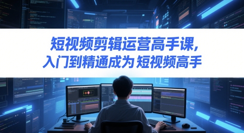 短视频剪辑运营高手课，入门到精通成为短视频高手 &#8211; 左键博客
