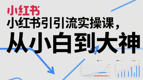 小红书引流实操课，从小白到大神 &#8211; 左键博客