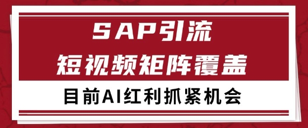 小红书某音sap赛道引流获客 自热矩阵日引200+【揭秘】 &#8211; 左键博客