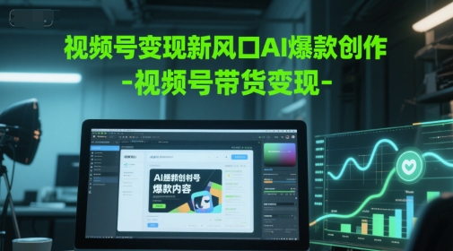 视频号变现新风口AI爆款创作-视频号带货变现 &#8211; 左键博客