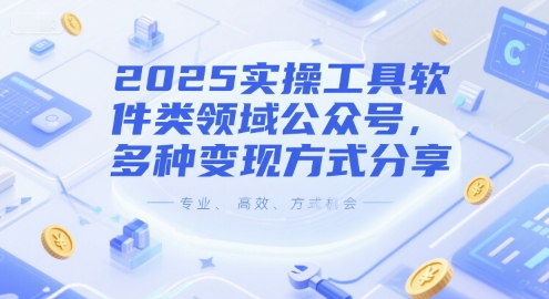 2025实操工具软件类领域公众号，多种变现方式分享 &#8211; 左键博客