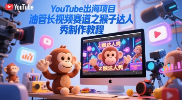 YouTube出海项目，油管长视频赛道之猴子达人秀制作教程 &#8211; 左键博客