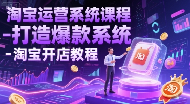 淘宝运营系统课程-打造爆款系统-淘宝开店教程 &#8211; 左键博客