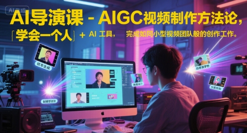 AI导演课-AIGC视频制作方法论，学会一个人+AI工具，完成如同小型视频团队般的创作工作，实现导演梦 &#8211; 左键博客
