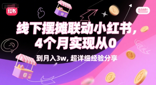 线下摆摊联动小红书，4 个月实现从 0 到月入3w，超详细经验分享 &#8211; 左键博客